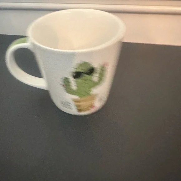 Cactus Design White Mug - Picture 4 of 5